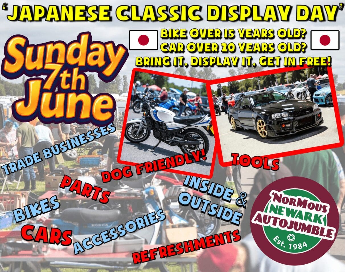Japanese Classics Display Day rolls into ’Normous Newark Autojumble this June